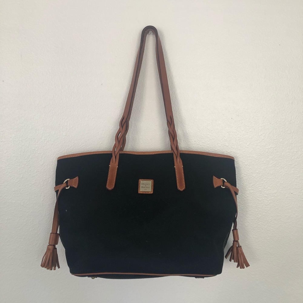 Dooney & Bourke double strap tassel bag